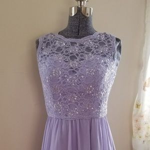Mori Lee Purple Dress Madeline Gardner Sequin 4/6